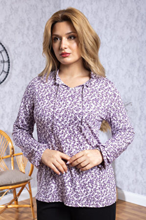 Kadın Yeni Model Yüksek Kalite Orta Yaş Anne Penye Bluz 6525