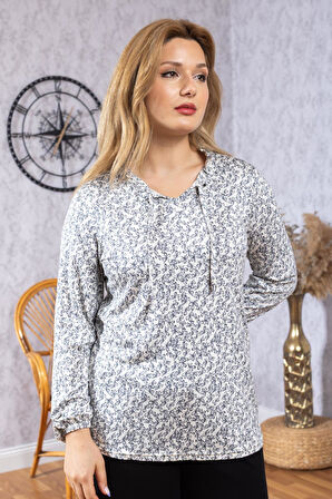 Kadın Yeni Model Yüksek Kalite Orta Yaş Anne Penye Bluz 6525