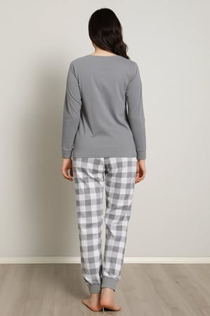 Kadın  Yumuşak Doku Termal Pijama Takımı 42050