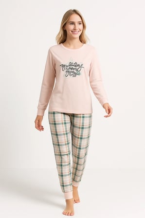 Kadın  Yumuşak Doku Termal Pijama Takımı 42050