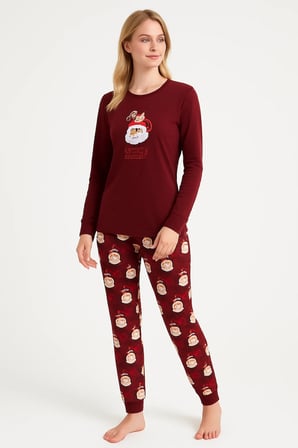 Kadın  Yumuşak Doku Termal Pijama Takımı 42050