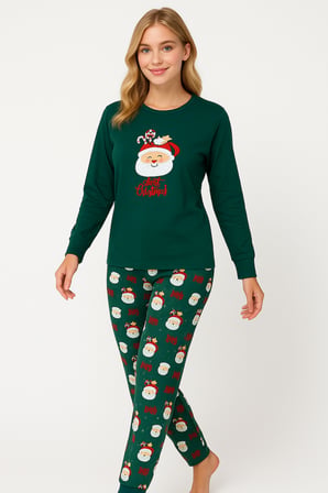 Kadın  Yumuşak Doku Termal Pijama Takımı 42050