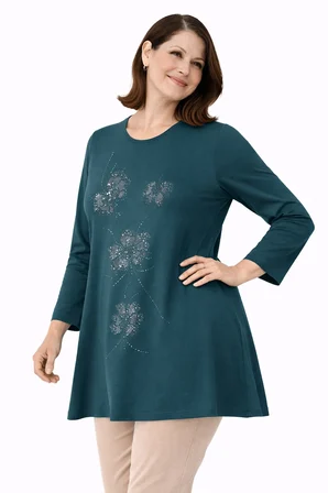 Kadın Orta Yaş ve Üzeri Anne Penye Tunik 4745