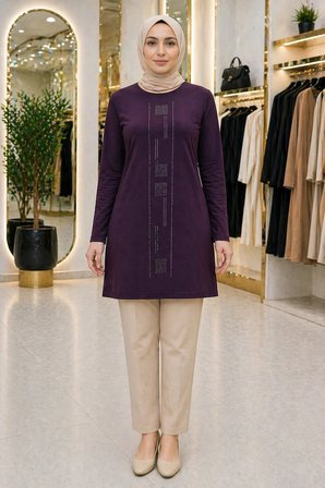 Orta Taş ve Üzeri Anne Penye Tunik 30641