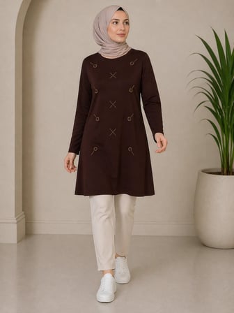 Orta Taş ve Üzeri Anne Penye Tunik 30644