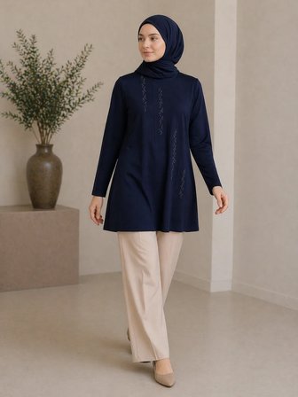 Orta Taş ve Üzeri Anne Penye Tunik 30643