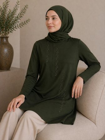 Orta Taş ve Üzeri Anne Penye Tunik 30643