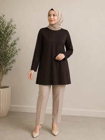 Orta Taş ve Üzeri Anne Penye Tunik 30643