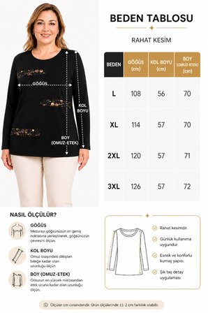 Kadın Orta Yaş ve Üzeri Yüksek Kalite Lazer Baskılı Anne Penye Bluz 30586