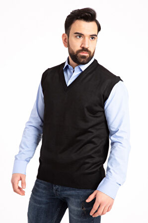 Erkek İnce Yün Triko Örgü Regular Kalıp Baba Süveter 5120