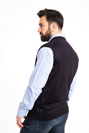 Erkek İnce Yün Triko Örgü Regular Kalıp Baba Süveter 5120