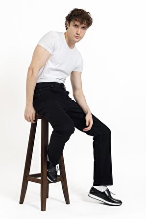 Yeni Sezon Erkek Dört Mevsimlik Likralı Regular Tam Kalıp Düz Paça Fermuarlı Yüksek Kaliteli Kot Pantolon 720