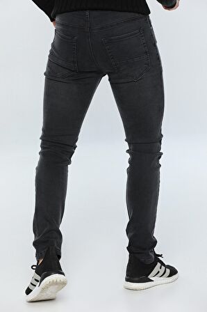 Erkek Füme Slim Fit Likralı Kot Jean Pantolon 2280