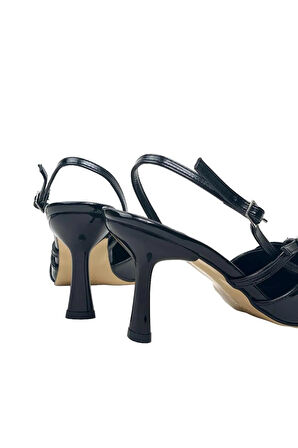 Mayra Yeni Sezon 7 cm Topuklu Ayakkabı  siyah