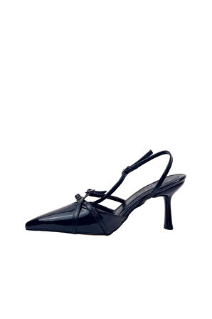 Mayra Yeni Sezon 7 cm Topuklu Ayakkabı  siyah