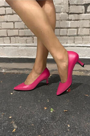 Kadın Sity Fuşya 6 cm İnce Topuklu Stiletto