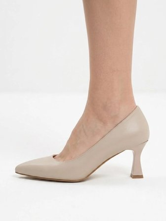 Kadın Flora 6 Cm İnce Topuklu Stiletto  Bej