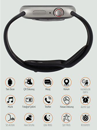 Tonex Çift Kordonlu  A Kalite Amoled Watch 9