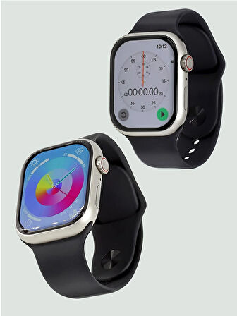 Tonex Çift Kordonlu  A Kalite Amoled Watch Ultra Akıllı Saat