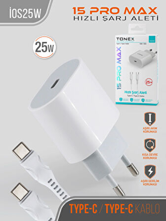 25W 15 Pro Max Hızlı Şarj Aleti