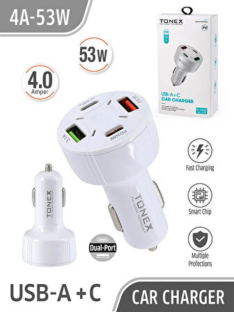 53W Araç Şarj Başlığı