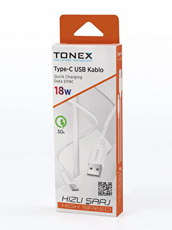 18W TYP-C USB Kablo - Fast