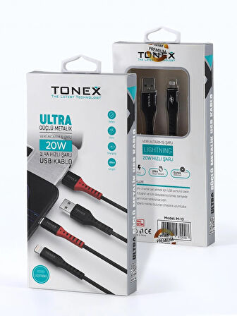 20W Lighting Ultra Güçlü Metalik USB Kablo