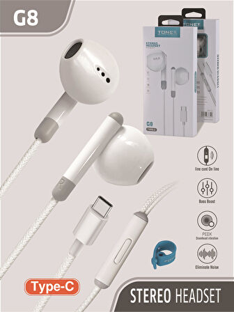 G8 Süper Bass Type-C Kulaklık