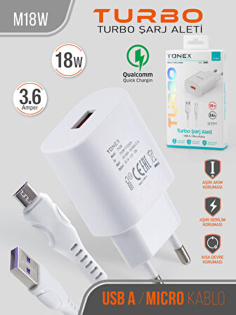 18W Micro Turbo Şarj Aleti