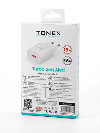 18W Micro Turbo Şarj Aleti