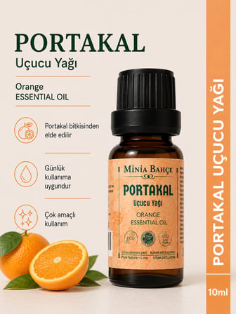 Minia Bahçe Portakal Uçucu Yağı – 10 ml