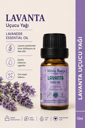 Minia Bahçe Lavanta Uçucu Yağı – 10 ml