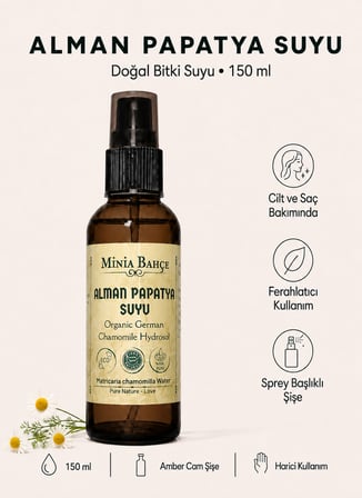 Minia Bahçe Papatya Suyu (Hidrosol) – 150 Ml