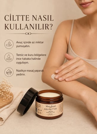 Soğuk Sıkım Shea Butter Yağı %100 Doğal & Saf 50 Ml