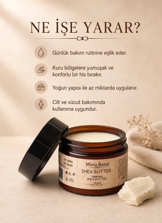 Soğuk Sıkım Shea Butter Yağı %100 Doğal & Saf 50 Ml