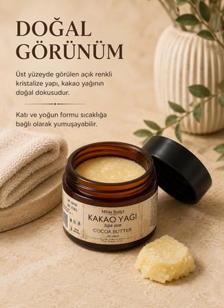 Soğuk Sıkım Kakao Yağı 50 Ml