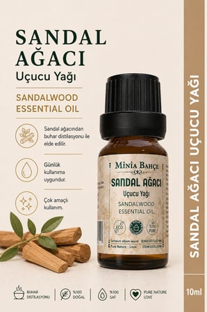 Sandal Ağacı Uçucu Yağı, 10ml
