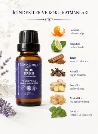 Bolluk-bereket ( Abundance ) Uçucu Yağ Karışımı, %100 Saf, 10 ml