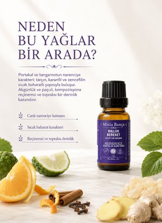 Bolluk-bereket ( Abundance ) Uçucu Yağ Karışımı, %100 Saf, 10 ml