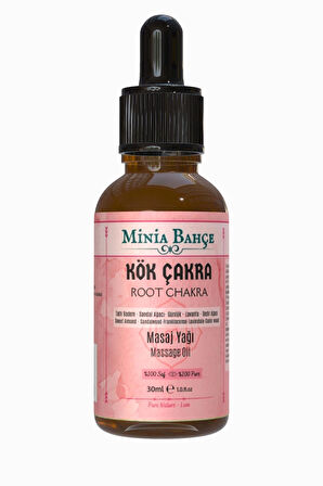 Kök Çakra Masaj Yağı, Root Chakra, 30ml, %100 Saf