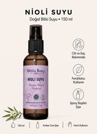 Minia Bahçe Nioli Suyu (Hidrosol) – 150 Ml