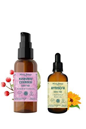 100ml Kuşburnu Çekirdeği Yağı , Aynısefa Yağı 30ml