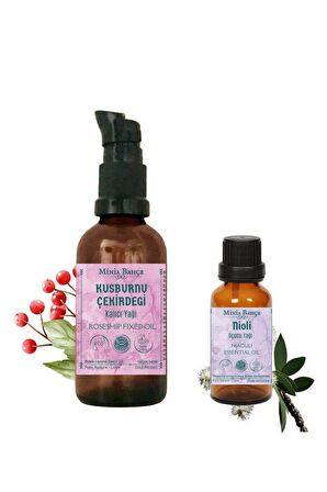 50ml Soğuk Sıkım Kuşburnu Çekirdeği Yağı, Nioli Uçucu Yağı, 10ml (niaouli) %100 Saf