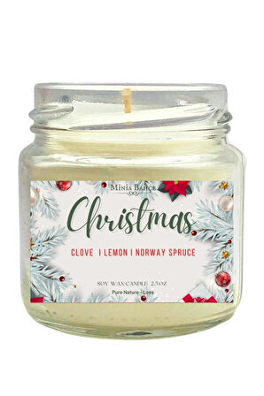 Aromaterapi Soya Mum, Yeni Yıl Soya Mumu 102 (chirstmas) , 75gr