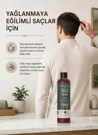 Minia Bahçe Çay Ağacı Şampuan – 400 ml | Isırgan Otu, Buğday Proteini