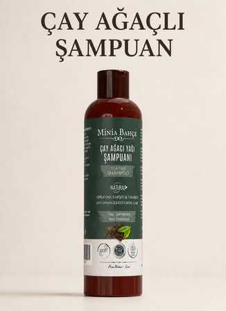 Minia Bahçe Çay Ağacı Şampuan – 400 ml | Isırgan Otu, Buğday Proteini