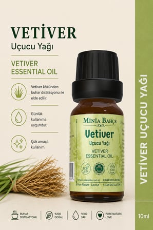 Vetiver Uçucu Yağı, 10 Ml