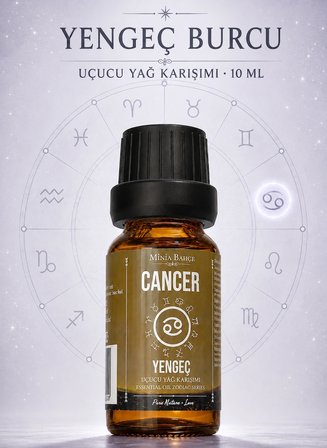Yengeç Burcu Uçucu Yağ Karışımı – Biberiye, Akgünlük, Paçuli, Palmarosa, Sandal Ağacı ve Nane Uçucu Yağları, 10 ml