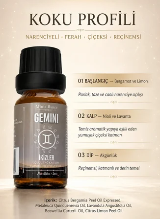 Ikizler Burcu - Gemini, Uçucu Yağ Karışımı, 10ml
