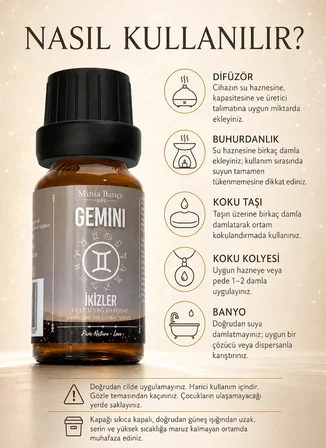 Ikizler Burcu - Gemini, Uçucu Yağ Karışımı, 10ml